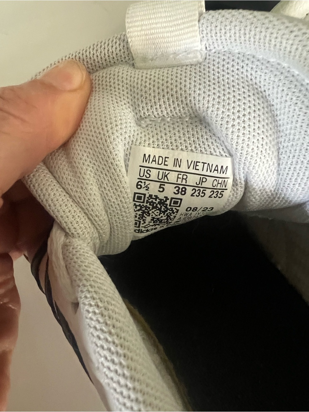 ADIDAS set of 2— Black & White with Gum Sole - Picture 5 of 6